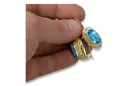  Aquamarine 14K Yellow gold Vintage craft vec023y